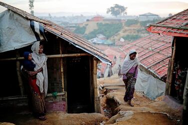 Rohingya refugee women in Balukhali camp in Cox's Bazar, Bangladesh. Mohammad Ponir Hossain / Reuters