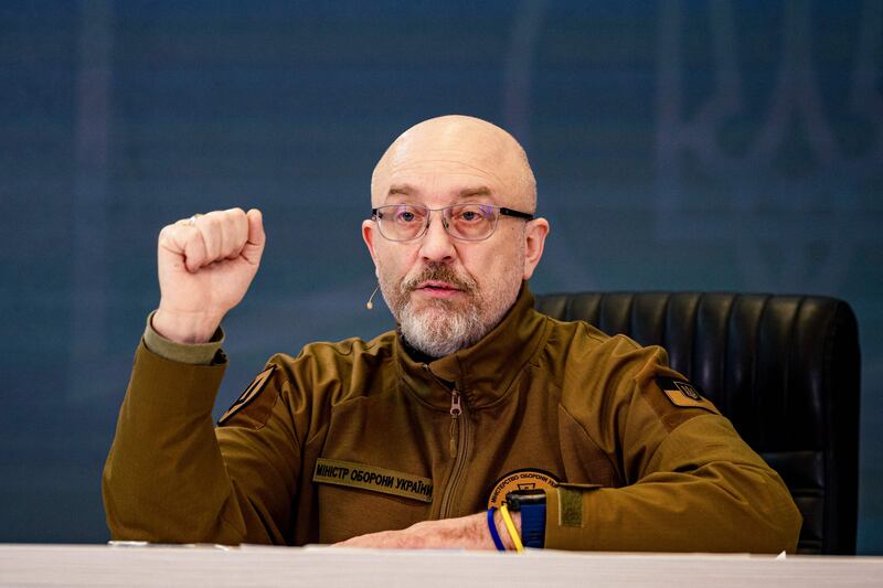 Former Ukrainian defence minister Oleksiy Reznikov on February 5. AFP