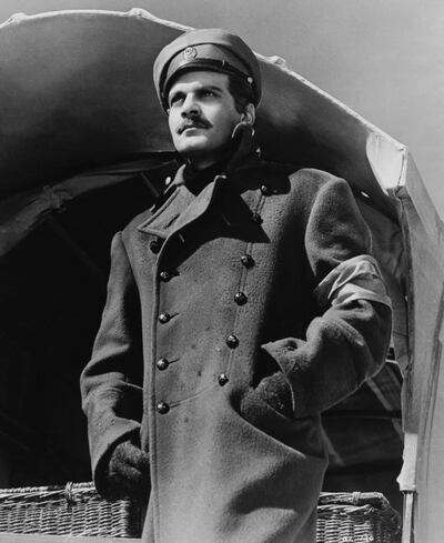 Omar Sharif as he appeared in the 1965 film Doctor Zhivago, in which he played a Russian character. MGM / AP Photo