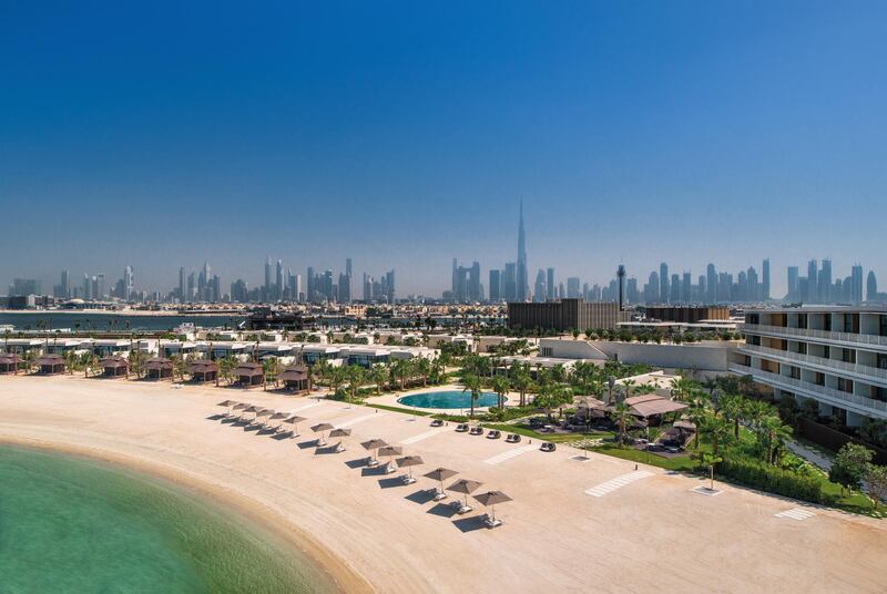 The property offers stunning city views and boasts a lovely beach of its own. Bulgari Resort Dubai 