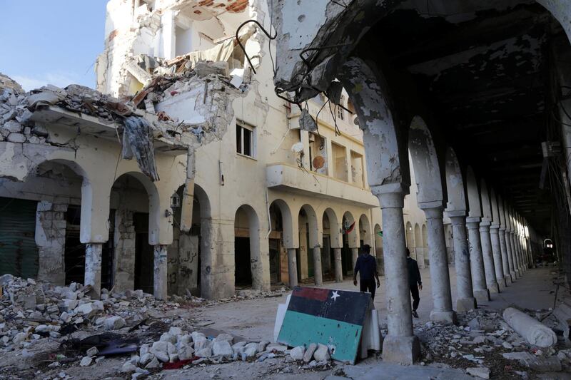 Historic buildings, that were ruined during a three-year conflict, are seen in Benghazi, Libya February 28, 2018. Picture taken February 28, 2018. REUTERS/Esam Omran Al-Fetori