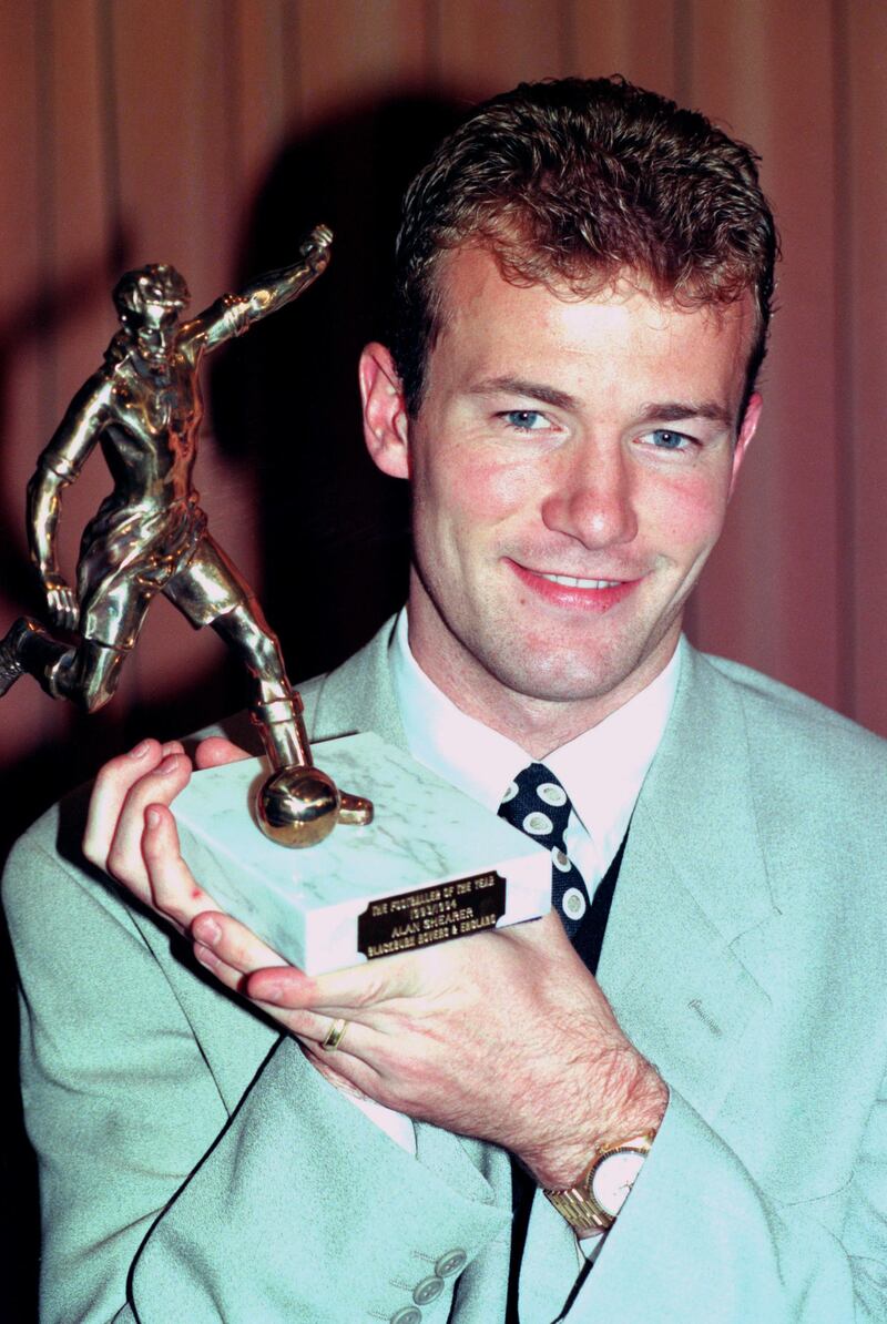 1993/94 - Alan Shearer (Blackburn Rovers): 48 appearances, 34 goals. PA