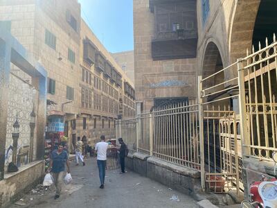 The alley leading to the Naguib Mahfouz Museum in historic Cairo. Nada El Sawy / The National