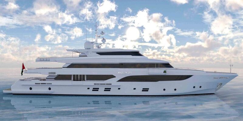 Gulf Craft plans to build boats over 50 metres long including its Majesty 175. Courtesy : Gulf Craft