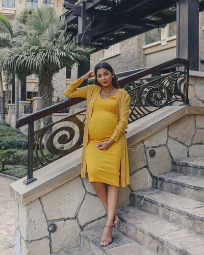 Through her blog, Dana Ahmed shows pregnant women they can still be stylish. Courtesy Dana Ahmed