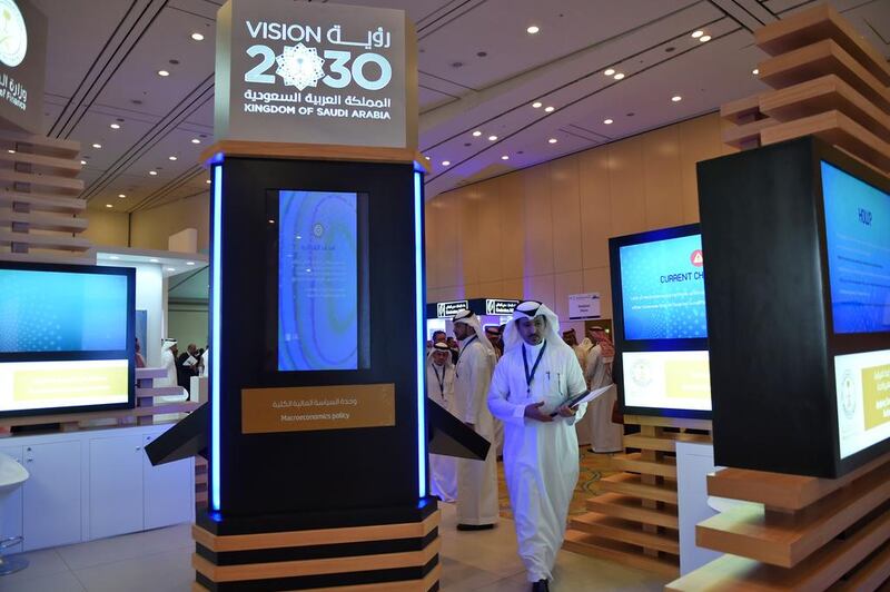 The Saudi finance ministry in Riyadh. A key pillar of Vision 2030 is reducing the economy's dependence on oil. Photo: AFP