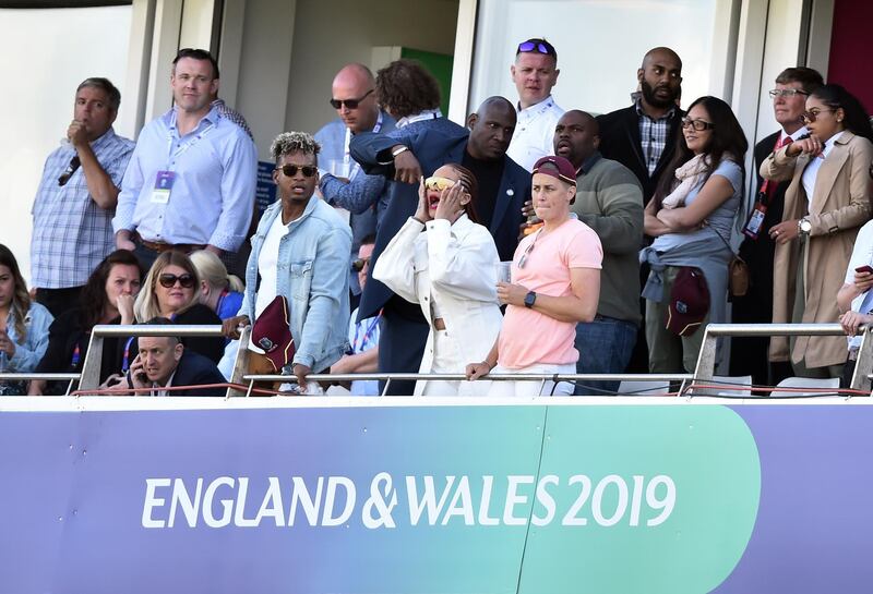 Rihanna in the stands during the match between West Indies and Sri Lanka at Emirates Riverside, Chester-Le-Street. Getty Images
