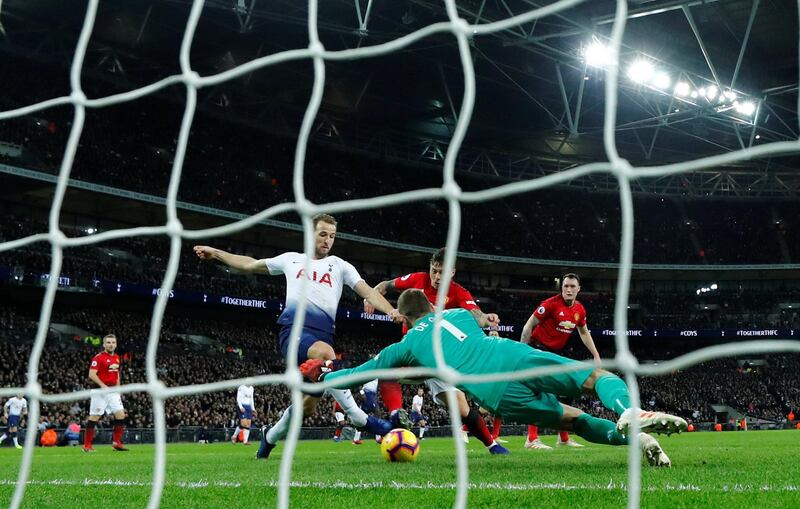 Kane scores a disallowed goal due to offside. Reuters