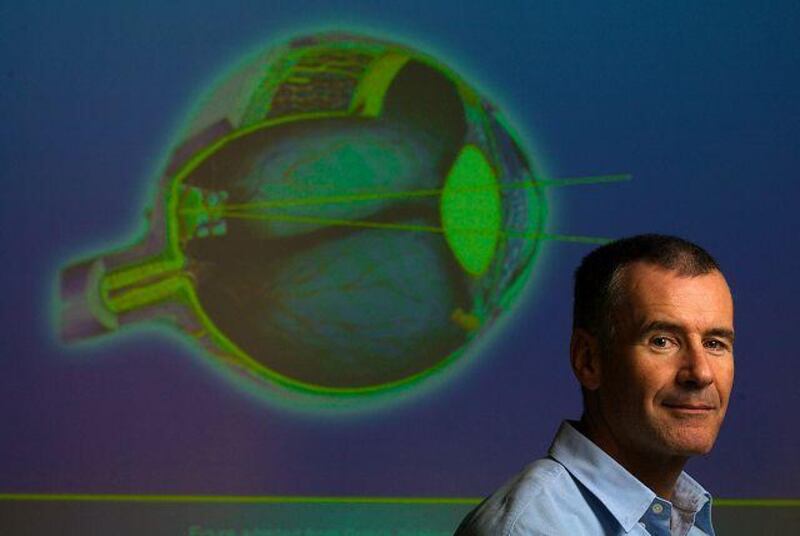 Tony Burkitt of the University of Melbourne is part of a team working to create a bionic eye.