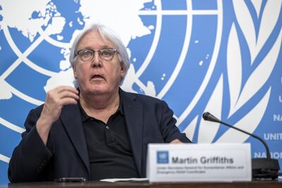 'Basic services are crumbling' in Sudan, said Martin Griffiths of the UN. EPA