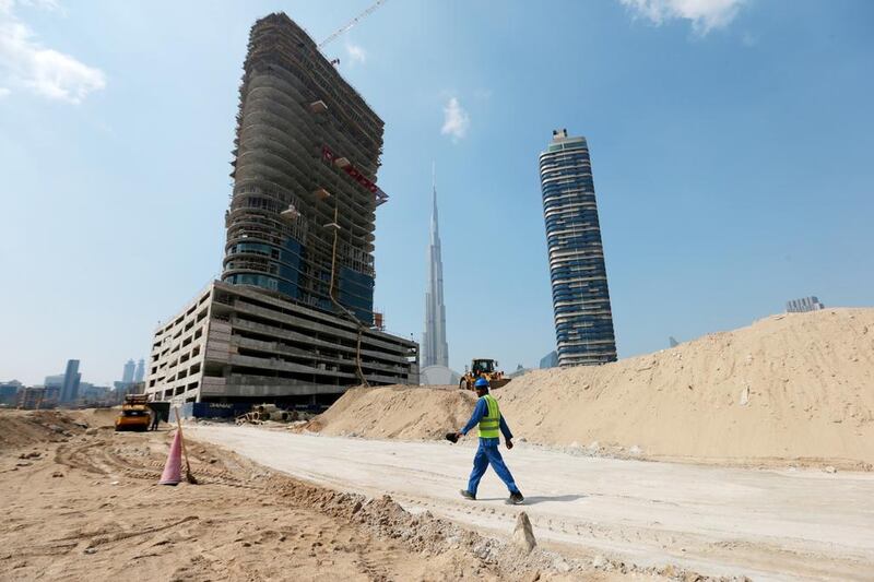 Above, Damac Properties' Paramount Hotel project in the Business Bay area of Dubai. Christopher Pike / The National