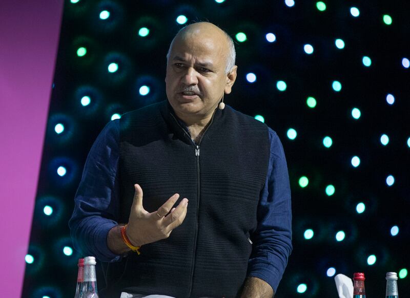The arrest of Manish Sisodia has angered Delhi's ruling party, which plans to stage a protest on Monday. Ruel Pableo for The National