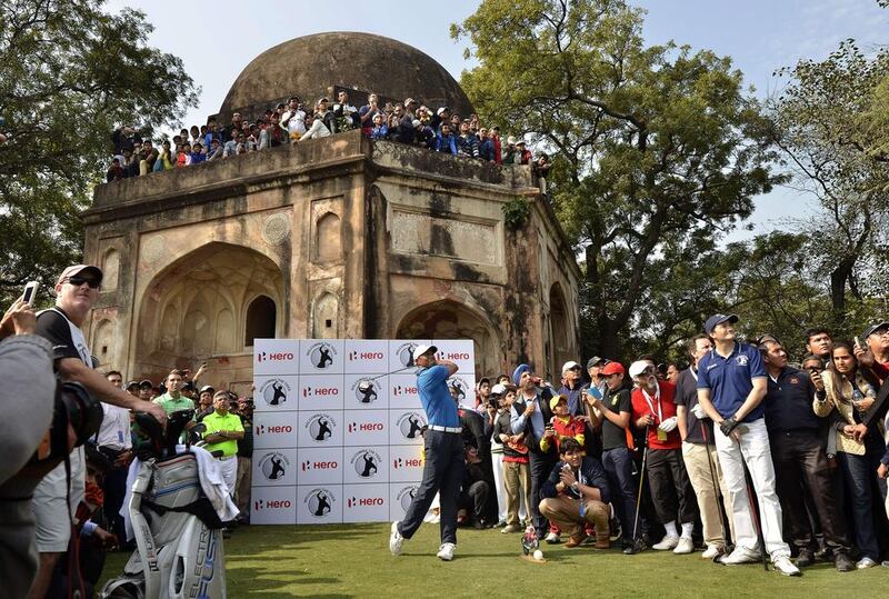 Despite his recent struggles, the aura of Tiger Woods has not diminished in places such as India. AFP