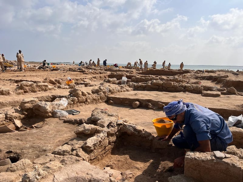 Archaeologists worked at the site on Sinniyah Island in Umm Al Quwain from January to March.