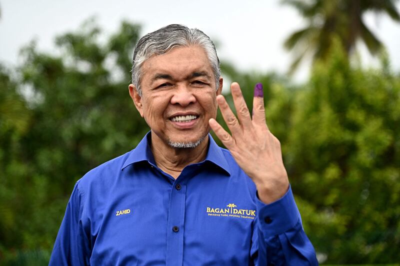 The country's next government appears to be leaning to the religious right as voters abandoned a coalition of Malay nationalists led by Mr Zahid's party. AFP