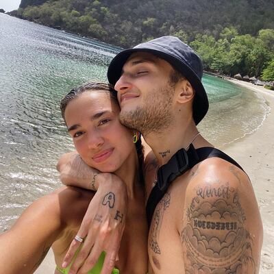 Singer Dua Lipa and model boyfriend, Anwar Hadid, recently holidayed in Saint Lucia. Instagram / Dua Lipa