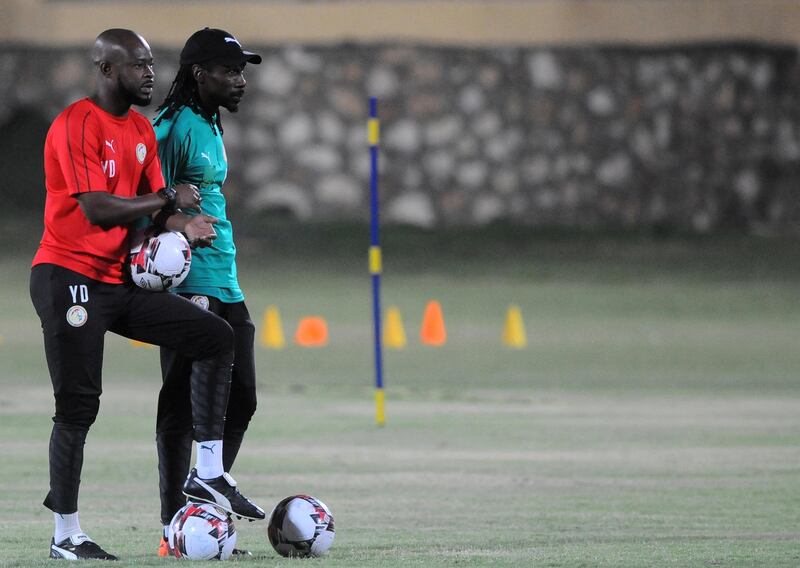 Senegal's coach Aliou Cisse looks on. Reuters