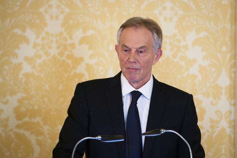 Former UK prime minister Tony Blair responds to the Chilcot report. Stefan Rousseau / Getty Images