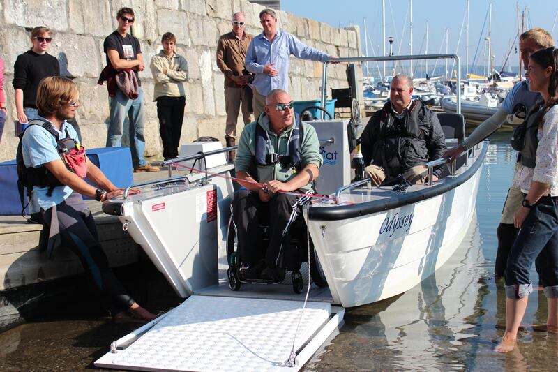 Accessible and Inclusive Tourism Award finalist - Mylor Sailing and Powerboat School, Cornwall. 