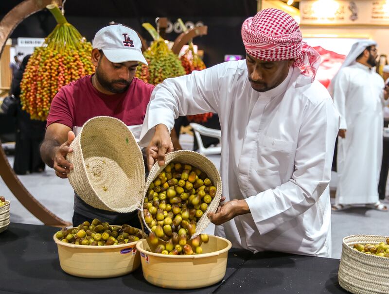 Thousands of farmers come to the festival to display their dates