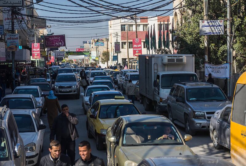 A street in the Jordanian city of Mafraq, the provincial capital of Mafraq governorate. Photo: Alamy