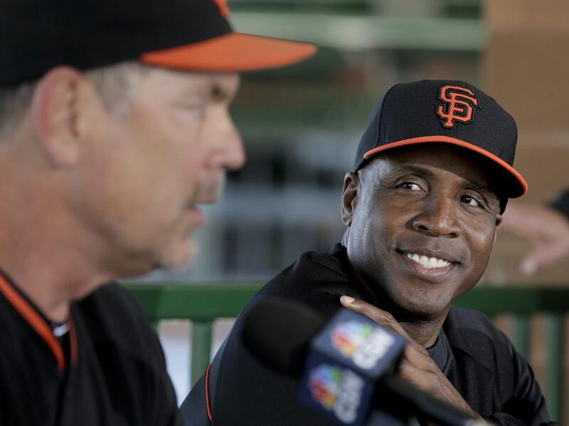 Barry Bonds later went on to break that all-time home run record, previously held by Hank Aaron, finishing his career in 2007 with 762. Chris Carlson / AP