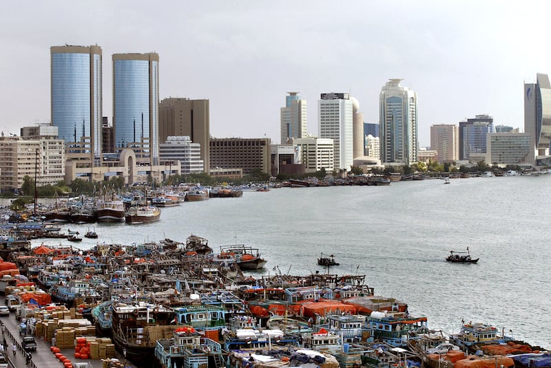 Dubai Creek in 2004. AFP