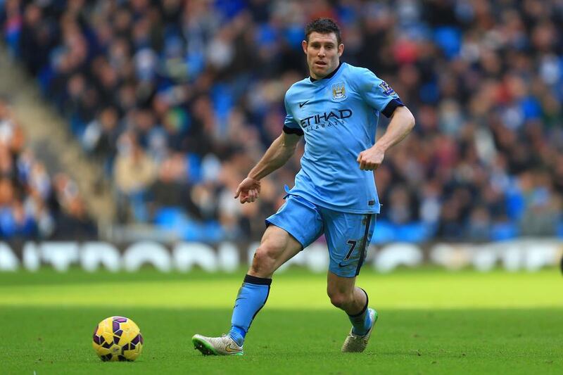 Manchester City midfielder James Milner in action during the Premier League match against Crystal Palace on December 20, 2014, at Etihad Stadium in Manchester, England. Philip Oldham / Sportimage