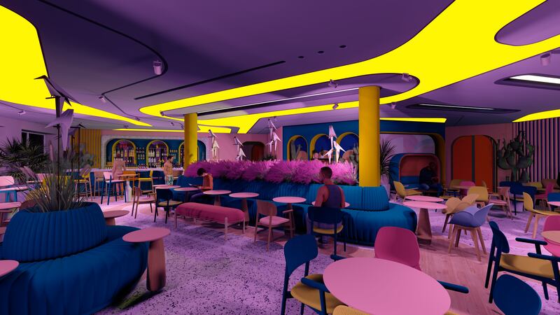 The beach club will have a 1980s Miami theme.