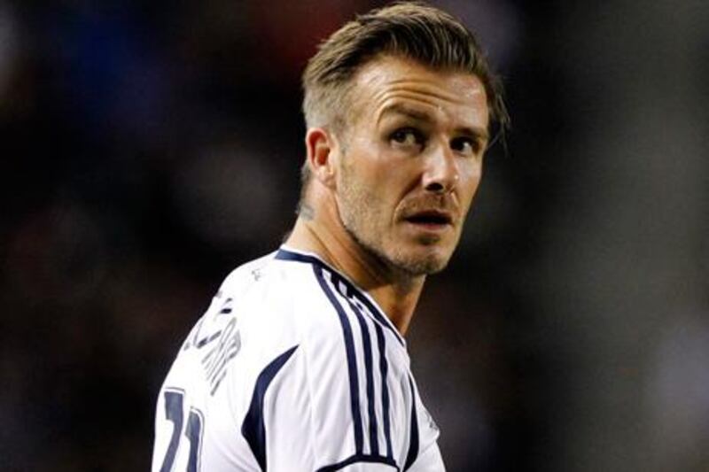 Los Angeles Galaxy midfielder David Beckham.