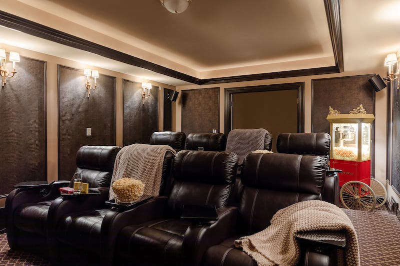 Guests can watch the Olympics from the comfort of Pippen's indoor theatre.