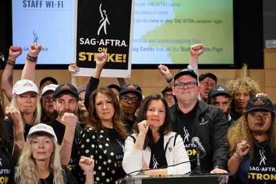 Fran Drescher announced this week Sag-Aftra would join the Writers Guild of America on strike. Reuters