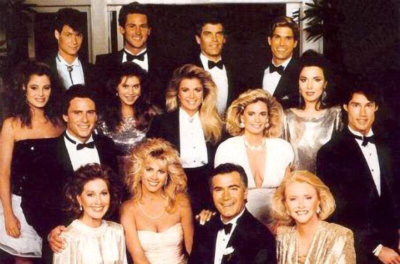 The original cast of The Bold and the Beautiful, which premiered in the US on March 23, 1987. It has become the most-watched soap in the world, with an audience of an estimated 26.2 million viewers. Courtesy CBS 