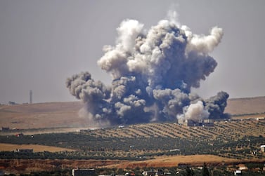 Syria and its ally Russia bombarded rebel-held areas of Deraa province in 2018. AFP