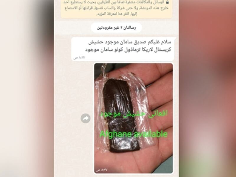 Dubai police have arrested 100 dealers who promoted drugs via the WhatsApp chatting app. Courtesy Dubai Police.