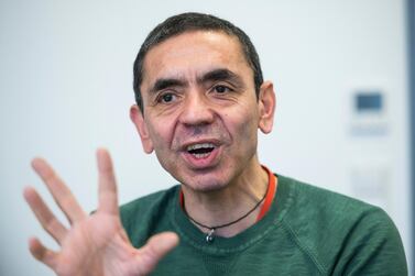 Ugur Sahin, co-founder of Biontech, who devised the vaccine with Pfizer. He said the company was working on vaccines that could be stored at lower temperatures. AP