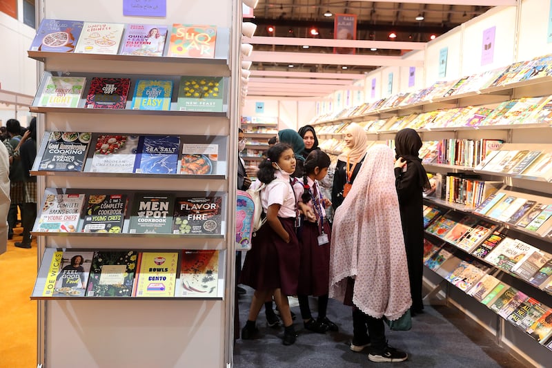 The first day of the Sharjah International Book Fair, at Expo Centre. Pawan Singh / The National   