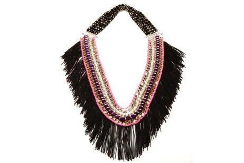 Fringe necklace by Akong London at Boom & Mellow.