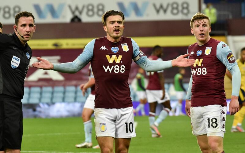 Aston Villa's Jack Grealish. AP