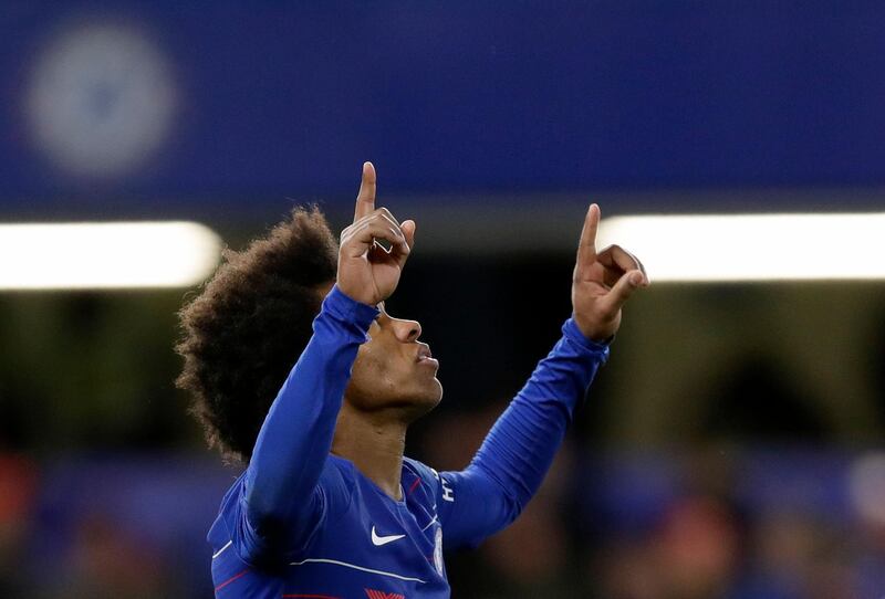 Left midfield: Willian (Chelsea) – Just too good for Sheffield Wednesday. If the Brazilian’s first goal was a penalty, his second was a quality finish. AP Photo