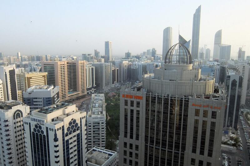 ABU DHABI, UNITED ARAB EMIRATES - - -  10 April 2017 --- View of Abu Dhabi skyline. Photo taken on Monday, April 10, 2017.   (  DELORES JOHNSON / The National  )  
ID: 
Reporter:  None
Section: AL *** Local Caption ***  DJ-100417-BZ-AD Skyline-008.jpg