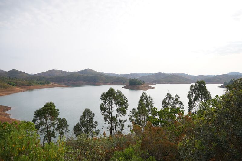 The Barragem do Arade reservoir where Portuguese police are conducting a search in connection with missing child Madeleine McCann. PA