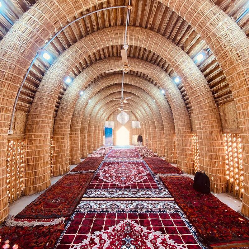 The vaulted arches of a mudhif, or traditional Iraqi reed house, found in the wetlands of southern Iraq. Photo: The Tigris River Protector NGO