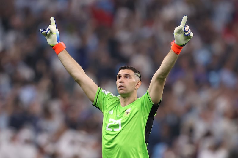 ARGENTINA RATINGS: Emiliano Martinez 9 - Aston Villa’s goalkeeper had little to do in the first half as France didn’t have a single attempt on his goal, and took until 70th minute to have a shot off target. Then conceded three goals to Mbappe. Massive save in penultimate minute, then saved again in France’s penalty shoot out. Booked during it, but his mind games worked. Won the Golden Glove.

Getty
