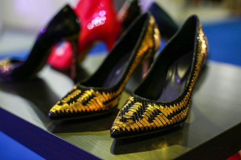 24K gold shoes by Antonio Vietri. Courtesy Leatherworld Middle East