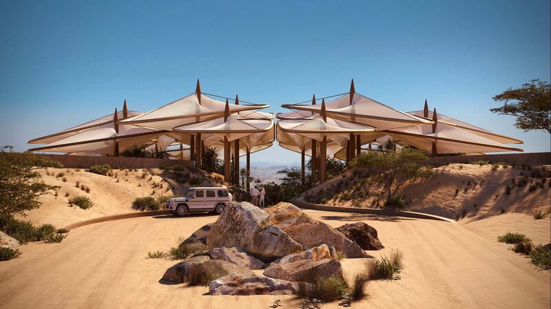 Six Senses Southern Dunes is set to open inland at The Red Sea. Photo: Foster+Partners