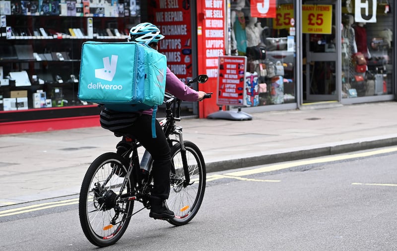 A Deliveroo pizza restaurant will open in London. EPA