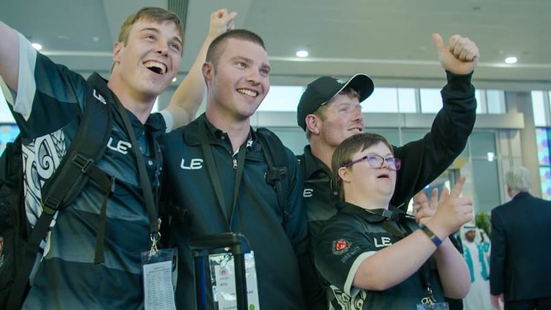 New Zealand athletes arrive for the Special Olympics World Games in Abu Dhabi. Courtesy Special Olympics World Games