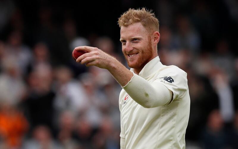 FILE - In this Thursday, Sept. 7, 2017 file photo, England's Ben Stokes holds up the ball after taking his sixth wicket on the first day of the third test match between England and the West Indies at Lord's cricket ground in London. The England and Wales Cricket Board says all-rounder Ben Stokes was arrested after incident in Bristol. In a statement, the ECB added that Stokes was detained early Monday, Sept. 25 but was released without charge in the evening. (AP Photo/Kirsty Wigglesworth, file)