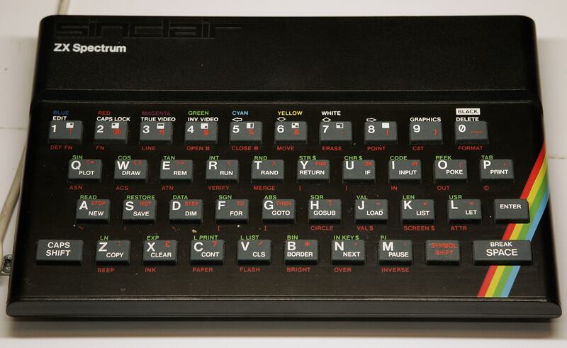 A Sinclair ZX Spectrum computer is displayed at the Science Museum in London. Getty Images